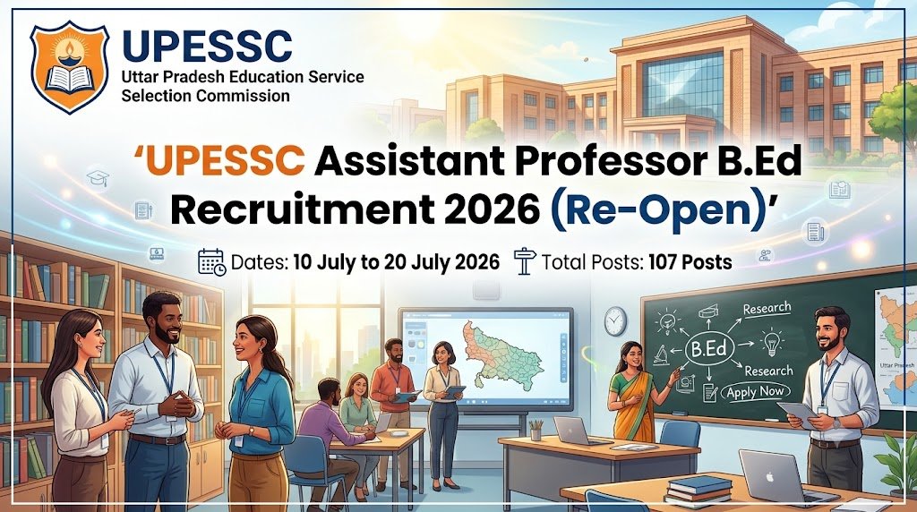 UPESSC Assistant Professor B.Ed Recruitment 2026