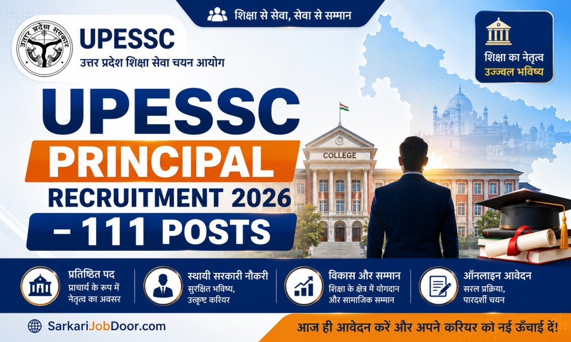 UPESSC Principal Recruitment 2026